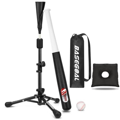 BaseGoal Baseball Tee for Kids,Youth Stand Set,Teeball Set,Youth Baseball,Softball Batting Tee Set,Easy Adjustable Height - style: Kids Baseball Tee New-B