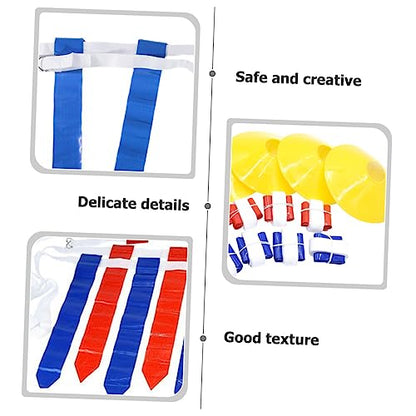 BESPORTBLE 1set Football Flag Belt Set Includes Waist Flags Markers and Storage Bag for Youth Reunions and Outdoor Games