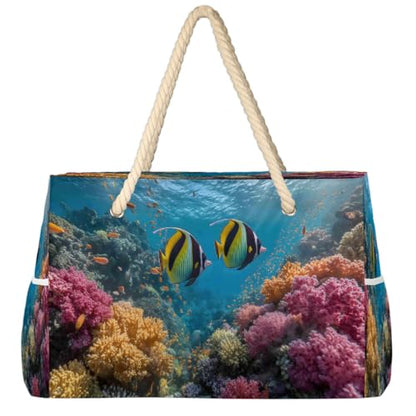 Beach Bag Waterproof Sand-proof Canvas Tote Lightweight Shoulder Bag Suitable for Family outdoor travel - color: A7