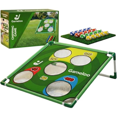 Golf Gift for Men – Portable Backyard Golf Chipping Game for Family, Indoor & Outdoor Lawn Game with Carry Bag, Fun Party Game, Father's Day, Birthday for Golfers