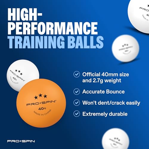 PRO-SPIN Portable Ping Pong Set with Retractable Ping Pong Net for Any Table, All-in-One Table Tennis Set with Ping Pong Paddles, Balls & Case, Table Top Family Game - color: 4-Player Set | Active Red
