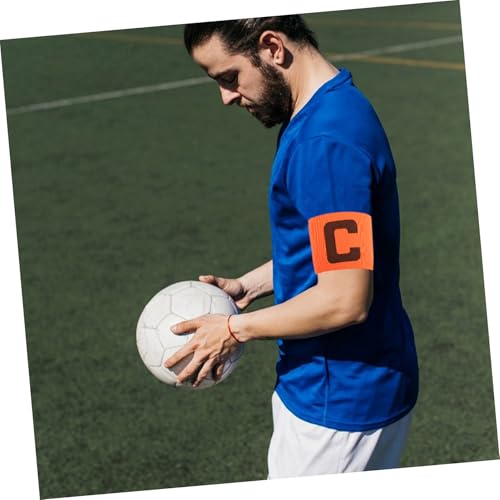 SUPVOX 4pcs Elastic Soccer Captain Armbands for Youth and Adults Team Sports Badge Stylish for Football Rugby and Basketball Games