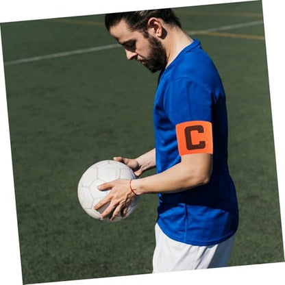 SUPVOX 4pcs Elastic Soccer Captain Armbands for Youth and Adults Team Sports Badge Stylish for Football Rugby and Basketball Games