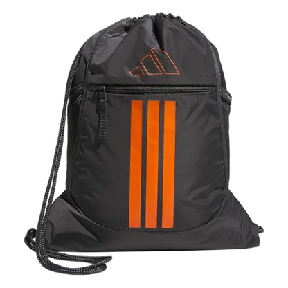 adidas Alliance Sackpack – Drawstring Backpack for Sports, Small Gym Bag - color: Grey Six/Pure Orange/3