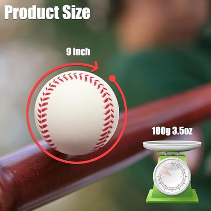 GKK 12pack Pitching Machine Baseballs 9inch 3.5oz PU Material Ball for TeenagersTo Practice Hitting and Fielding Practice