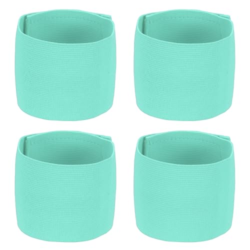 Soccer Captain Armband, Elastic Wrist Arm Bands Adjustable Player Team Leader Anti-Slip Badge Sports Accessories-Fit - color: Light Blue