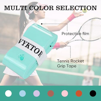 Tennis Racket Grip Tape, Ultra Thin Tacky Tennis Overgrip for Sweat Absorption & Control – Durable Anti-Slip Replacement Grip for Tennis, Badminton & Pickleball (3 Pack) - color: CAT GREEN