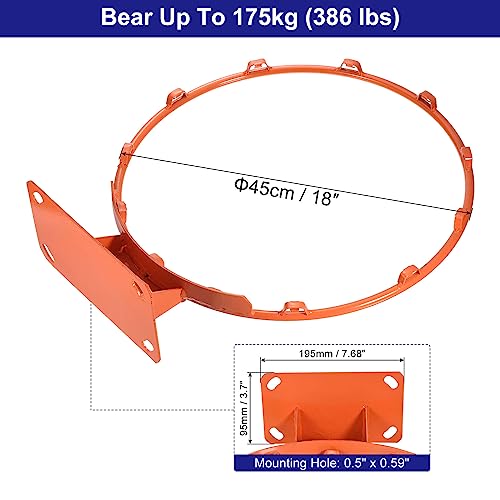 PATIKIL Basketball Rims Replacement Bear Solid Steel - color: Orange