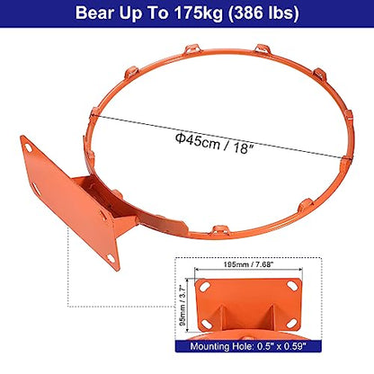 PATIKIL Basketball Rims Replacement Bear Solid Steel - color: Orange