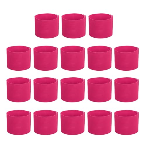 PATIKIL Soccer Captain Armband, Captain Arm Bands for Soccer Elastic Captain Arm Band Sports Captain Armbands for Youth Adult Football Team Training - color: Rose Red