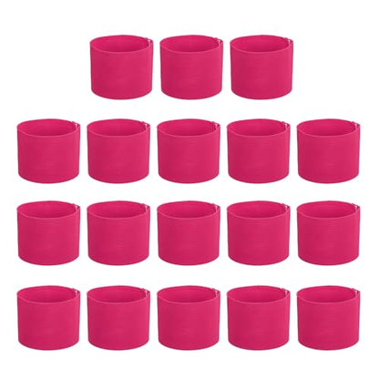 PATIKIL Soccer Captain Armband, Captain Arm Bands for Soccer Elastic Captain Arm Band Sports Captain Armbands for Youth Adult Football Team Training - color: Rose Red