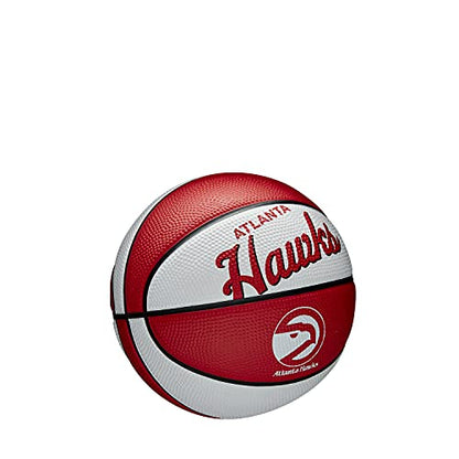 WILSON NBA Team Retro Mini Basketballs - Mini Size - 3" - color: Atlanta Hawks, size: Mini