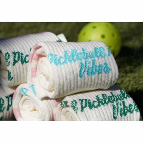SOLE SQUAD Pickleball Socks for Women and Men – Great Pickleball Gifts and Accessories For Women - Pickleball Outfit - color: Pink Blue