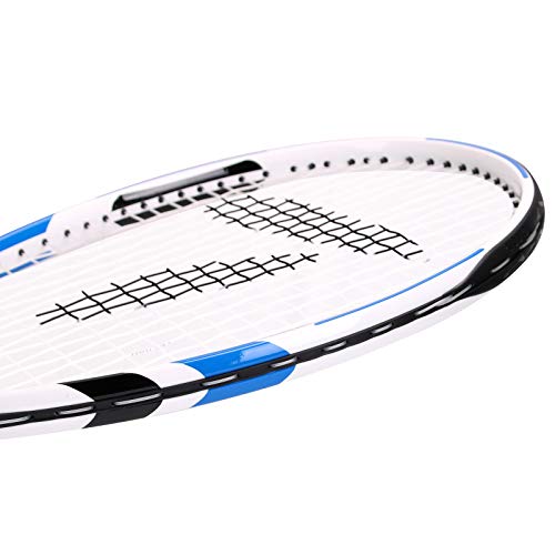 Teloon Recreational Adult Tennis Rackets-27 inch Tennis Racquet for Men and Women College Students Beginner Tennis Racket. - color: V4-White and Blue
