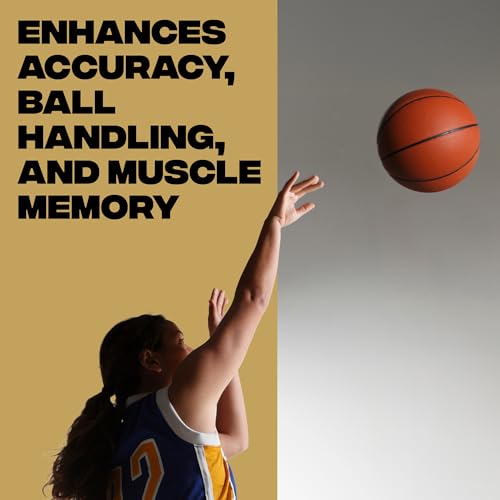 Basketball Shooting Off Hand Trainer – Basketball Training Equipment Shooting Aid – Includes Dribbling Goggles & Bonus 5.3” Shooting Aid