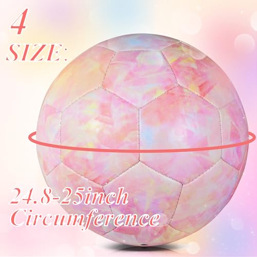 Soccer Ball Size 3/Size 4 for Kids, Premium TPU Toddler Soccer Balls Interactive Indoor Outdoor Sports Toys for Kid Children Boys Girls Teenager Schoolboys Birthday Gifts