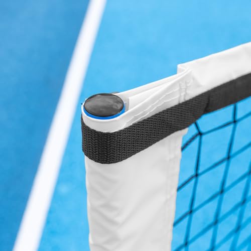 Vermont Procourt Combi Net | Net for Tennis, Badminton, Pickleball & Soccer-Tennis | Portable Badminton Set | Mini Tennis & Badminton Sets for Backyards - color: 10ft Wide (Half Court Pickleball Only)