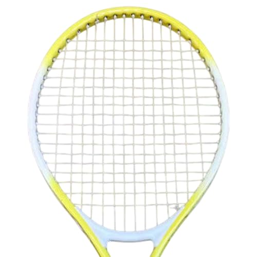 Tennis Racket, Tennis Equipment, Shockproof, Comfortable, Nylon Strings, Tennis Racket for Outdoor Leisure Game, Yellow
