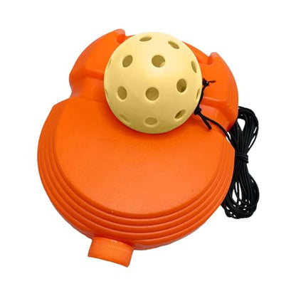 Pickleball Pickleball Rebounder Exerciser Sparring Device Single Player Pickleball Training Base, Yellow Ball