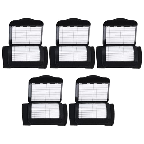 5 Pack Football Play Wristbands for Youth, Football Armband Playbook, Youth Size Quarterback Play Wristbands, Blank Play Sheets Included
