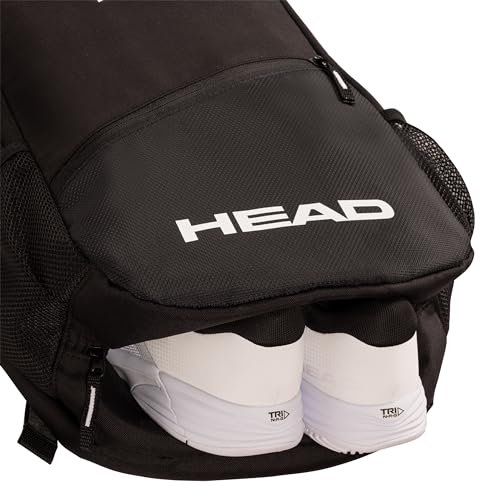 HEAD Tour Pickleball Backpack 22L, Hanging Fence Hook, Shoe Compartment, Fits Up to 3 Pickleball Paddles
