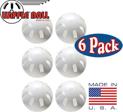 WIFFLE Ball 6 Baseballs Official Size 6 Pack Ball 32" Bats 2 Pack Set