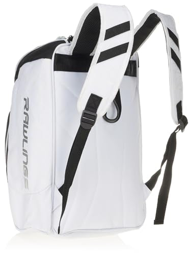 Rawlings | FRANCHISE Backpack Equipment Bag | Baseball/Softball | Rec/Travel | Multiple Styles - color: White/Black