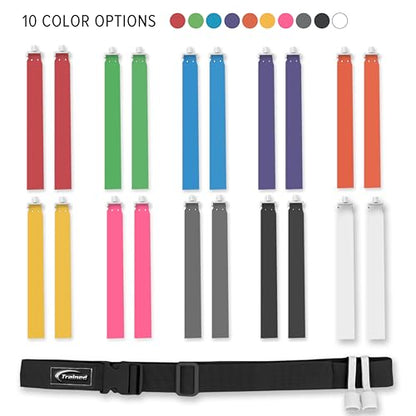 Trained Flag Football Set – Adjustable Flag Football Belt with 2 Flags & Audible Pop – Durable Flag Football Gear for Youth, Kids & Adults