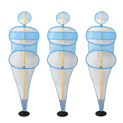 TNZMART Football Dummies Free-Kick Training Mannequin Portable Defender Practice Dummy Soccer Agility Poles with Mesh Dummy - color: 5.9 FT