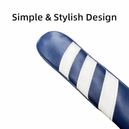 Golf Alignment Stick Cover - Chilxe Alighment Stick Headcover Head Cover - Synhtetic Leather Alignment Stick Holder - Basic Golf Accessories (Blue)