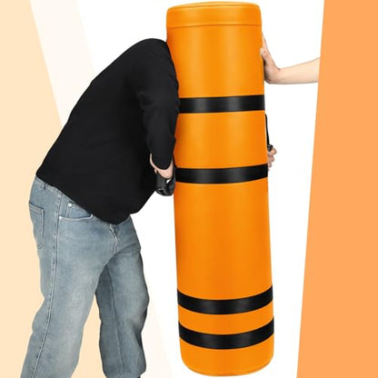 Arrowbash Unfilled Football Tackling Dummy 4 ft Sports Training Dummy Football Training Equipment with Handles for Youth College Drills Kickboxing Martial Basketball Practice, Unfilled - color: Orange