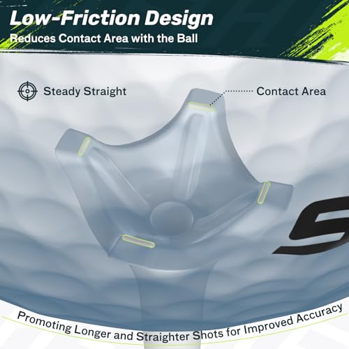 SAPLIZE Upgraded 4-Prong Golf Tees Plastic, 50/100/120/200 Pack (1-1/2", 2-3/4'', 3-1/4"), Engineered to Reduce Friction & Side Spin, Unique Golf Gifts for Golfers - color: 20pcs, 1-1/2'' & 80pcs, 3-1/4''