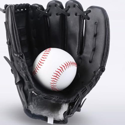 POPETPOP PU Thickened Baseball Glove for Infielder Training Mitt Shock-Absorbing Breathable Anti-Slip Flexible Sports Glove for Youth Beginners