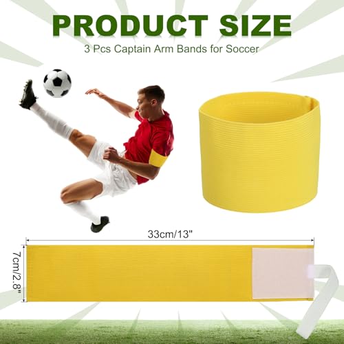 PATIKIL Soccer Captain Armband, Captain Arm Bands for Soccer Elastic Captain Arm Band Sports Captain Armbands