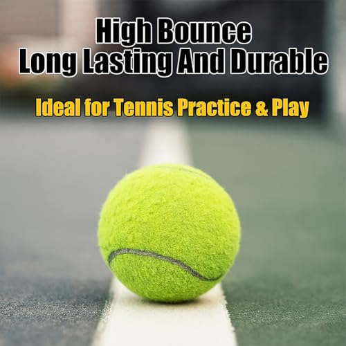 Tennis Balls, 3 Pack Advanced Training Tennis Balls High Elasticity, Good for Beginner Training