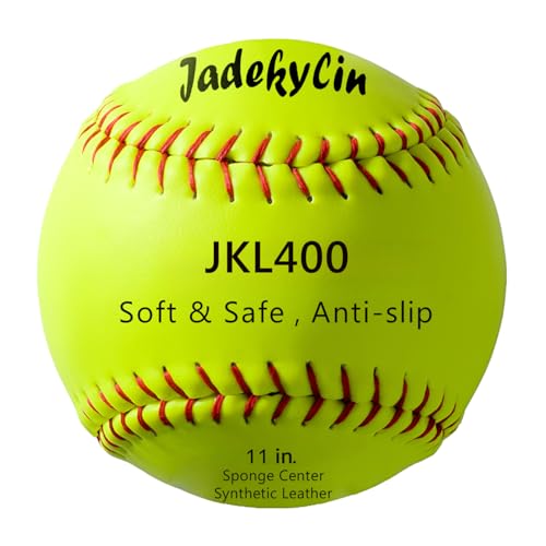 11 & 12 Inch Soft Safety Softball - Ideal for Practice, Training & Recreational Use - size: 11 inch, style: JKL400 4-pack