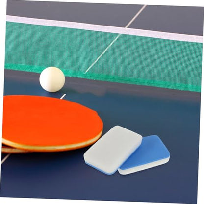 BESPORTBLE 2pcs Table Tennis Racket Cleaner Paddle Cleaning Brush Dusting Sponge Scrubbing Pad for Racket Maintenance