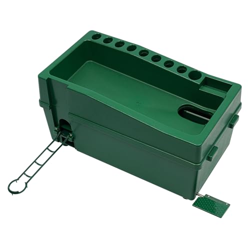 Automatic Golf Tee Machine, 100 Balls Golf Ball Dispenser with Batting Stand, No Power&Electricity Required, Auto Tee Up Machine for Driving Ranges, Golf Ball Game, Sports Gaming Clubs