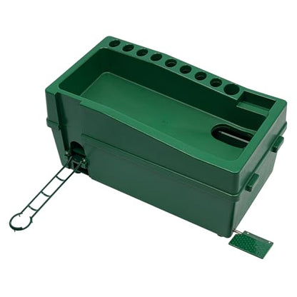 Automatic Golf Tee Machine, 100 Balls Golf Ball Dispenser with Batting Stand, No Power&Electricity Required, Auto Tee Up Machine for Driving Ranges, Golf Ball Game, Sports Gaming Clubs
