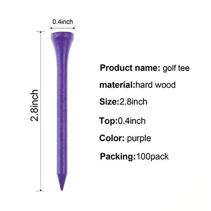 Crestgolf Golf Tee 2-3/4 inch Deluxe Tee Pack of 100