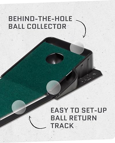 SKLZ Putting Green: Perfect Your Golf Skills with Realistic Home Practice - Improve Your Putting Stroke, Lower Your Scores, and Enjoy Convenient, Training Anytime, Anywhere!