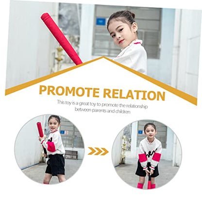 Toyvian Wear Resistant Eva Baseball Bat for Soft Training for Outdoor Indoor Play with Net Bag Durable Sports Accessory for Boys and Promotes Active Parent Interaction