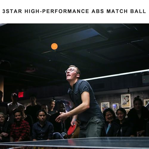 3 Star Ping Pong Balls - High Performance ABS Table Tennis for Training,Game - color: Pack of 20 Orange