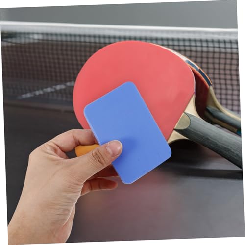 KICHOUSE Table Tennis Bat Sponge Racket Cleaning Supplies Portable Racket Cleaner Soft Sponge Paddle Wipes Tool