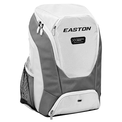 Easton Dugout Backpack Equipment Bag | Baseball & Softball | Multiple Colors - color: White