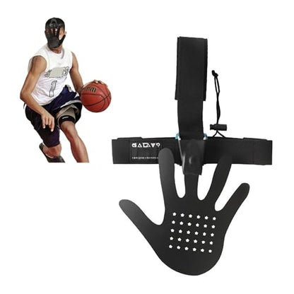 Basketball Training Aids Mask Hand in Your Face, Basketball Defender Blocking Workout Equipment Shooting Tool with Adjustable Straps to Fit Different Head Sizes