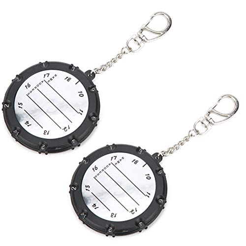 Yosoo Golf Stroke Counter for 18 Holes, Portable Score Keeper with Key Chain, 2 Pack for Men and Women