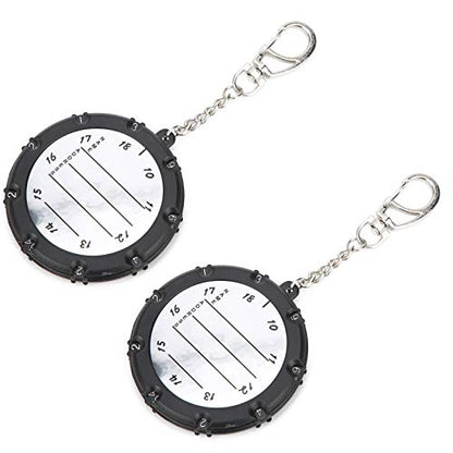 Yosoo Golf Stroke Counter for 18 Holes, Portable Score Keeper with Key Chain, 2 Pack for Men and Women