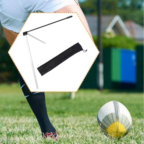 kowaku Football Kicking Tee Field Goal Football Holder Adjustable Metal Folding Flexible Field Goal Kickers Stand for Women Men Kids