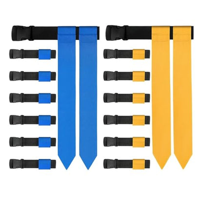 Flag Football Flags Flag Football Belts, 14 Player Adjustable Set for Sports Training Competition For Youths, Adults